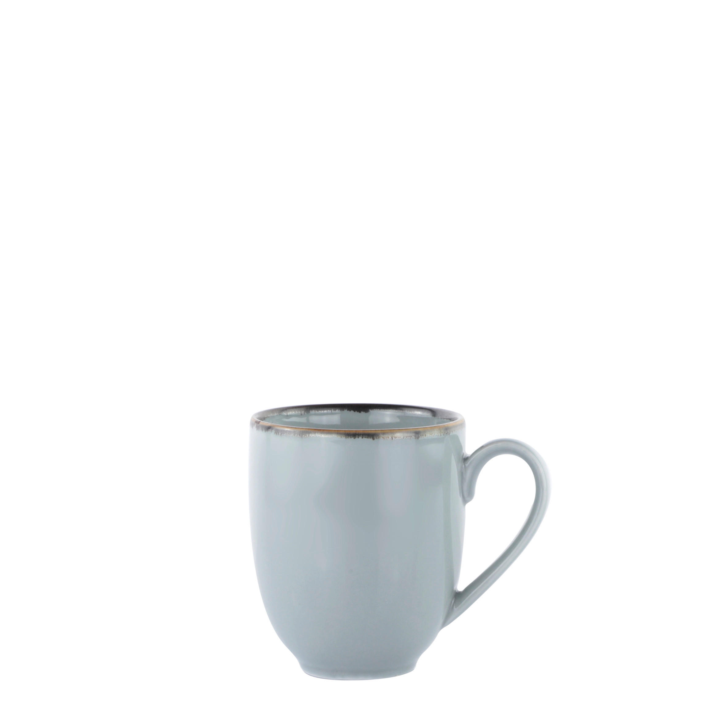 KAFFEMUGG AQUA BLUE GRIGIO 440 ml  - blågrå, Trend, keramik (8,9/10,6cm) - Novel