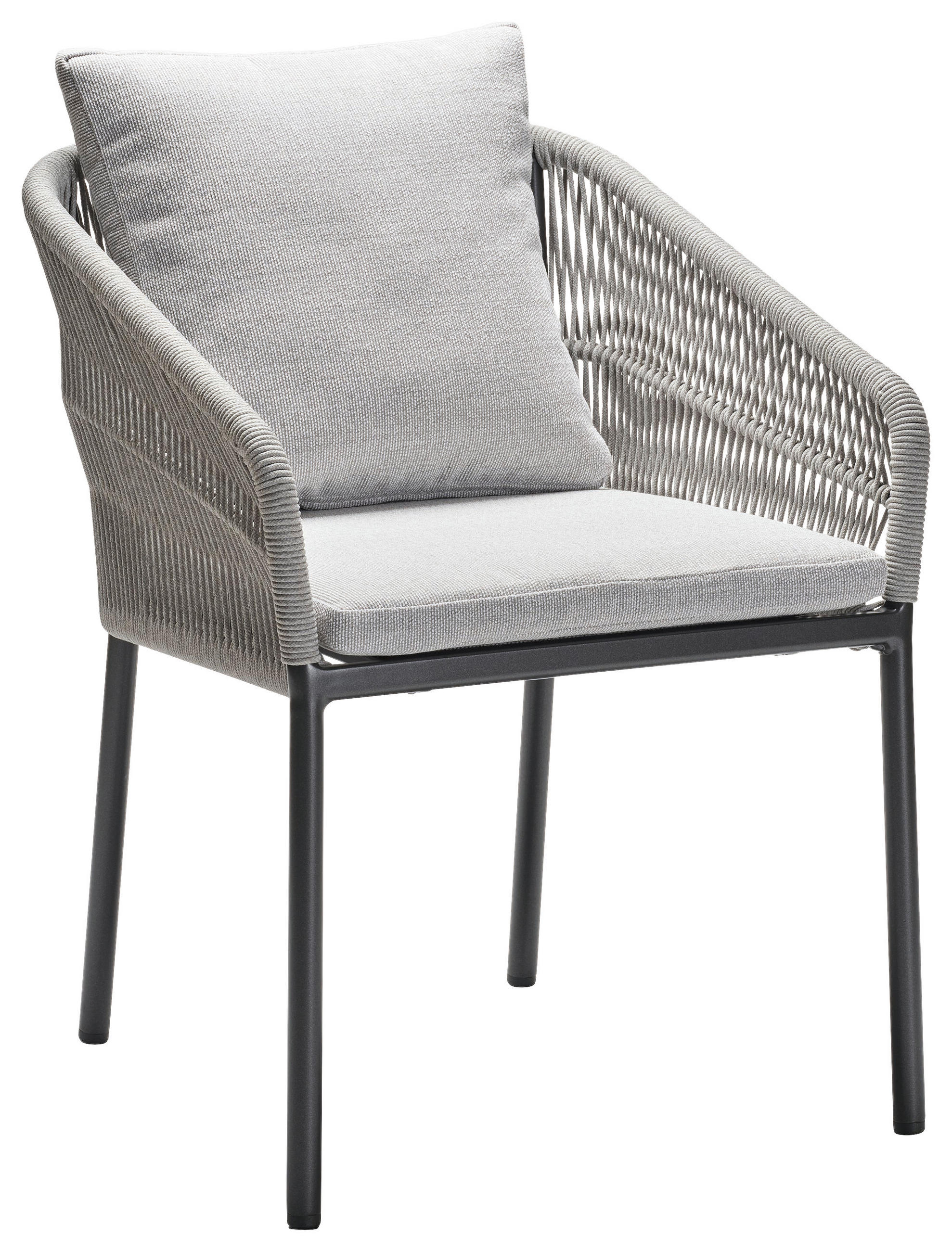 STAPELSESSEL in Metall, Textil Anthrazit, Seidengrau  - Anthrazit/Seidengrau, Basics, Textil/Metall (62/88/65cm) - Stern