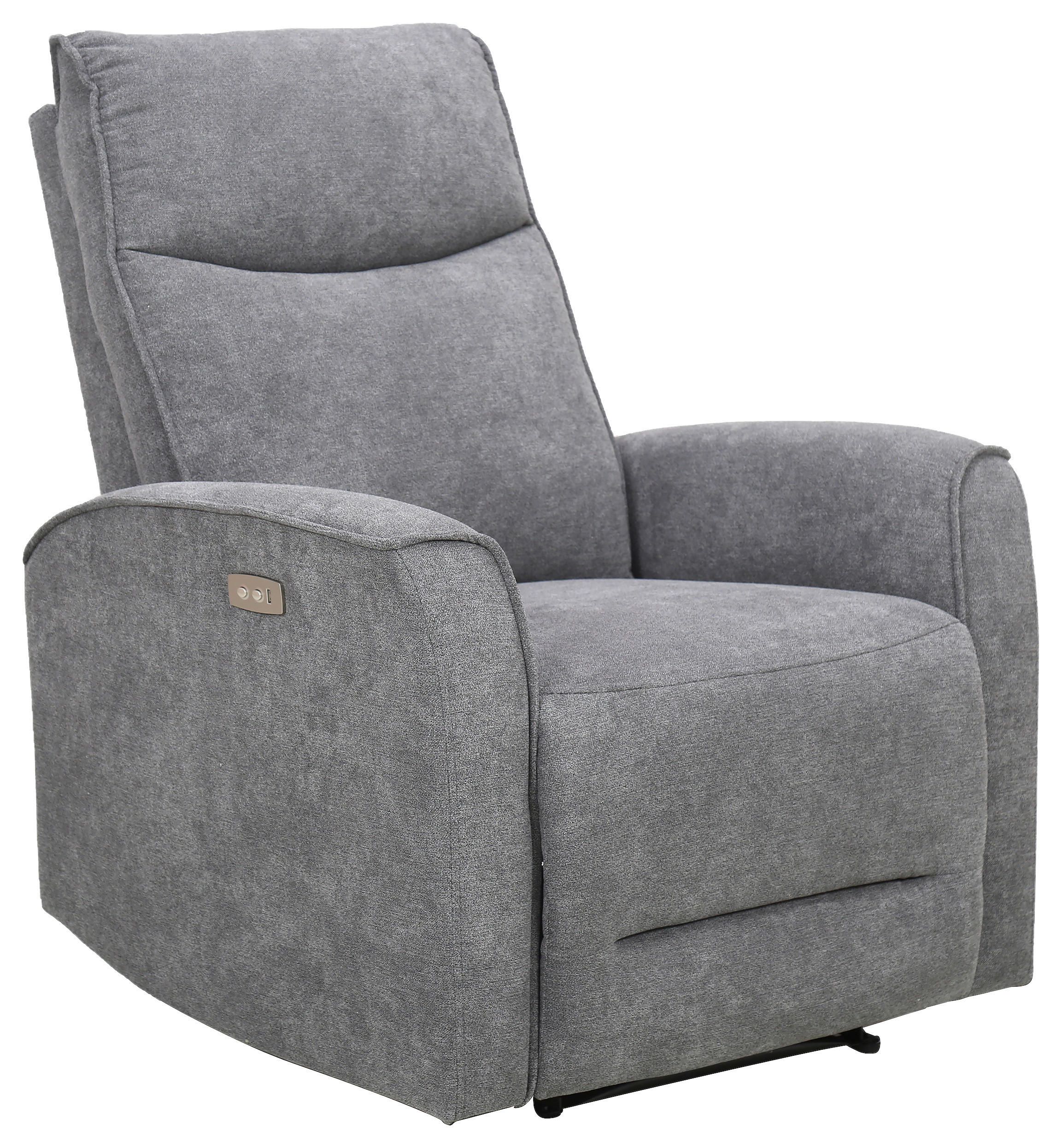 RELAXSESSEL Webstoff    - Schwarz/Grau, KONVENTIONELL, Kunststoff/Textil (85/105/97cm) - MID.YOU