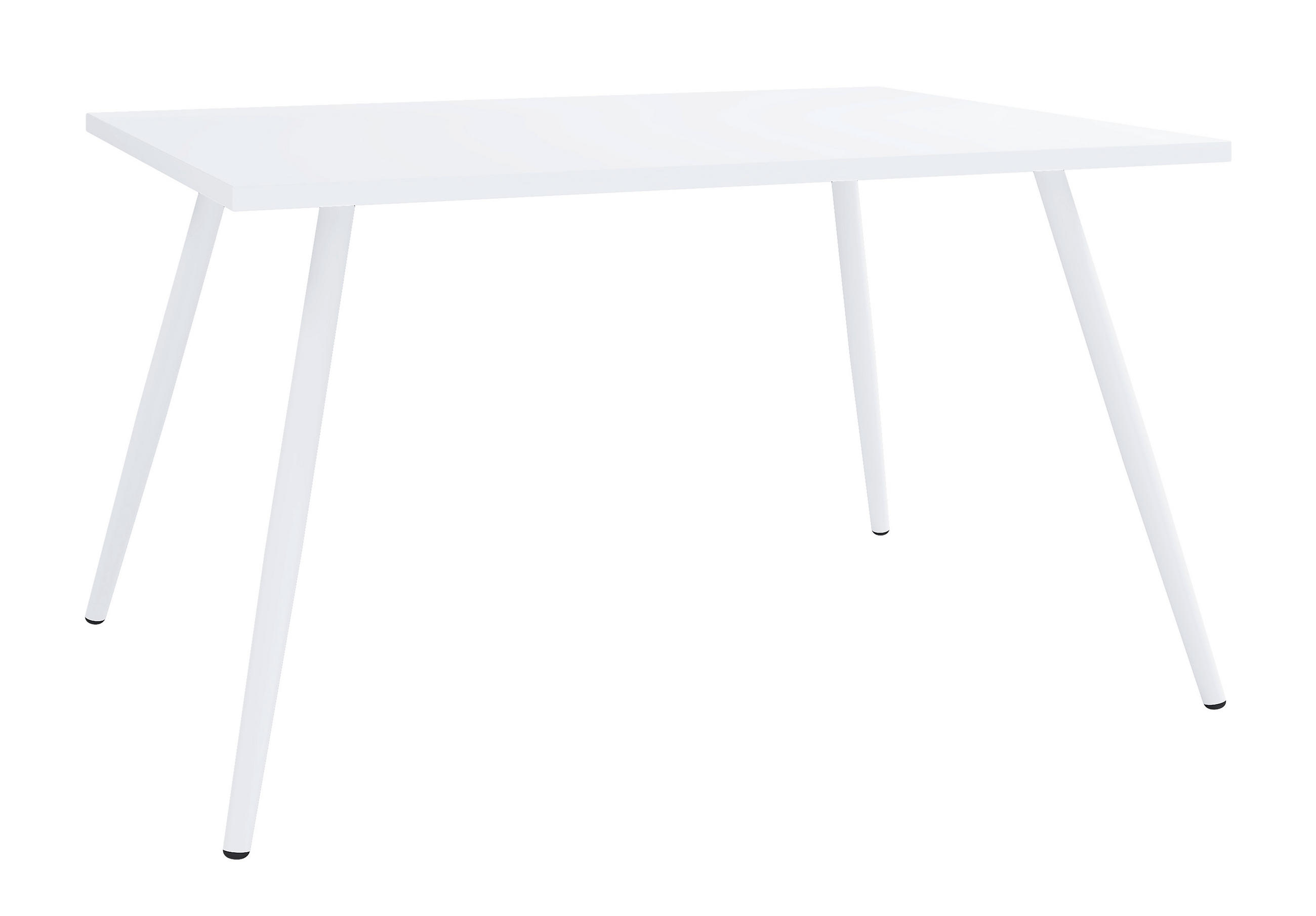 SCHREIBTISCH 80/50/70 cm blanc - blanc, Modern, métal/matériau de bois (80/50/70cm) - MID.YOU