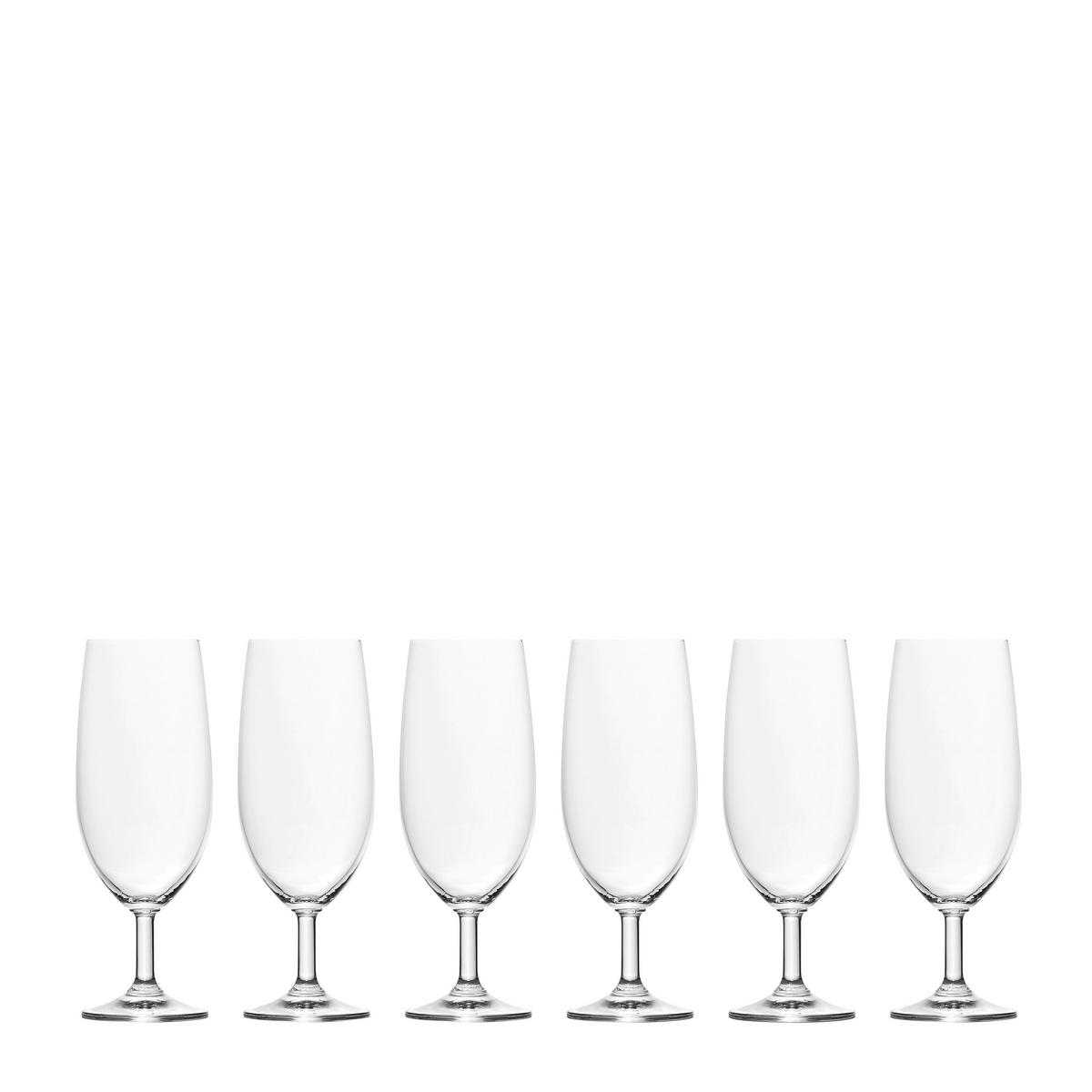 GLÄSERSET Daily 6-teilig  - Klar, KONVENTIONELL, Glas (6,5/15,2cm) - Leonardo