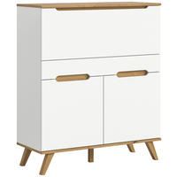 SEKRETÄR   - Eichefarben/Weiß, Design, Holzwerkstoff (100/118/40cm) - MID.YOU