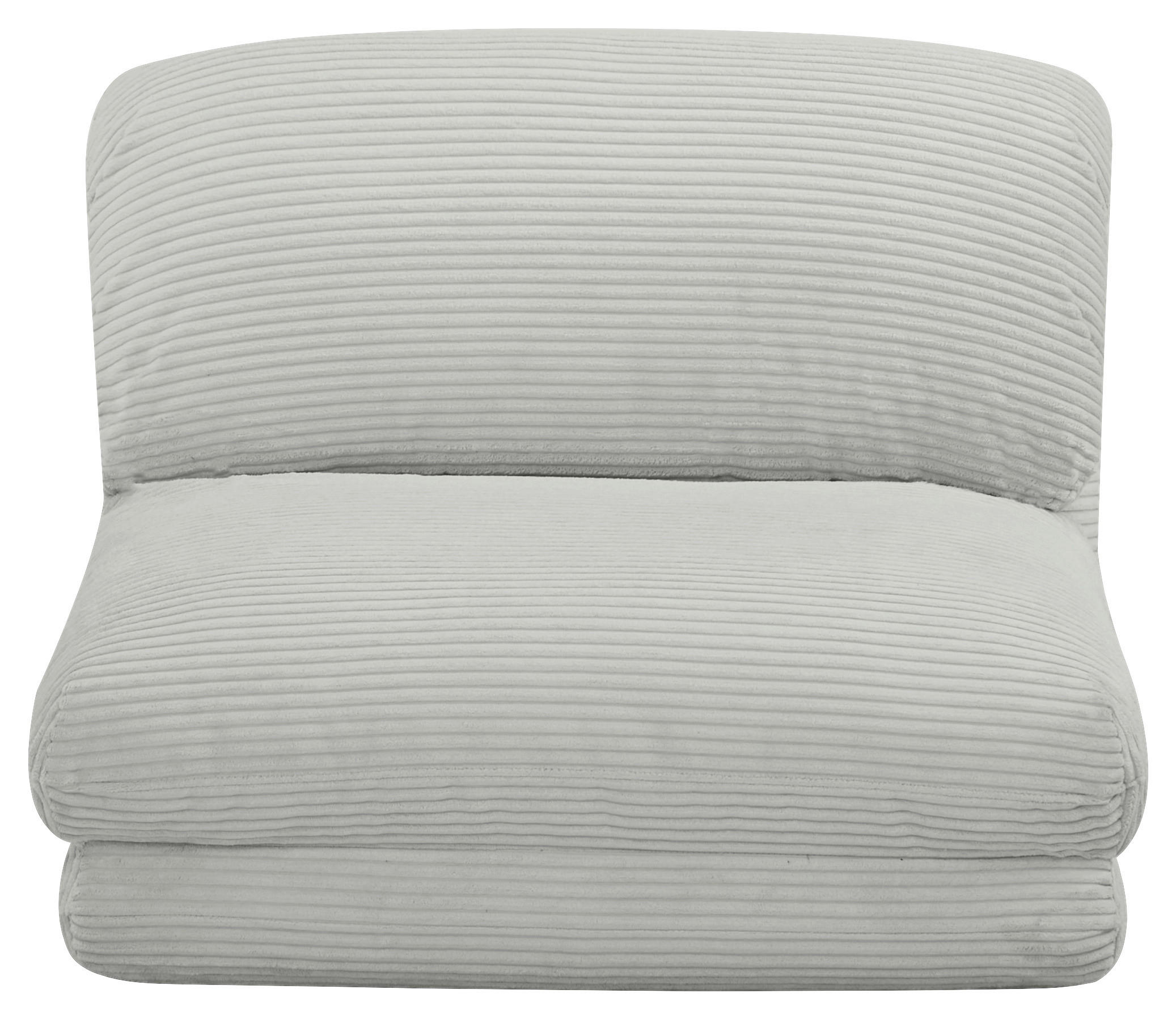 SCHLAFSESSEL in Cord Hellgrau  - Hellgrau, Design, Textil/Metall (82/58/78cm) - Livetastic