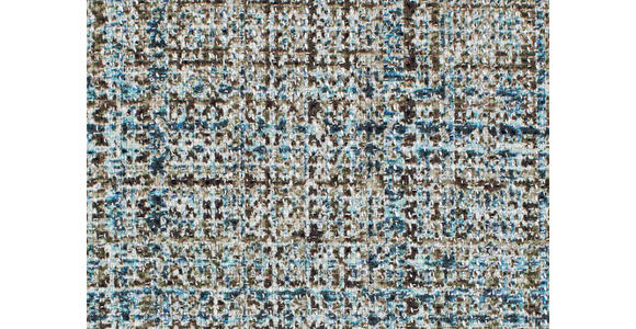 SITZBANK 209/92/78 cm  in Blau, Olivgrün  - Chromfarben/Blau, Design, Textil/Metall (209/92/78cm) - Dieter Knoll