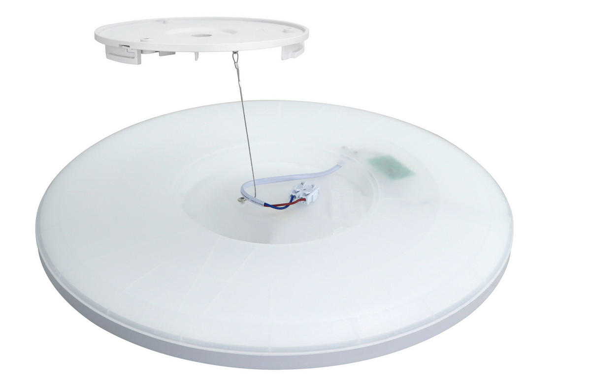 LED-DECKENLEUCHTE TWICE RGB 42/2,9 cm  - Weiß, Design, Kunststoff (42/2,9cm)