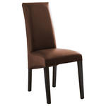 STUHL  in Lederlook Textil  - Buche Kolonial/Braun, KONVENTIONELL, Holz/Textil (47/102/57cm) - Carryhome