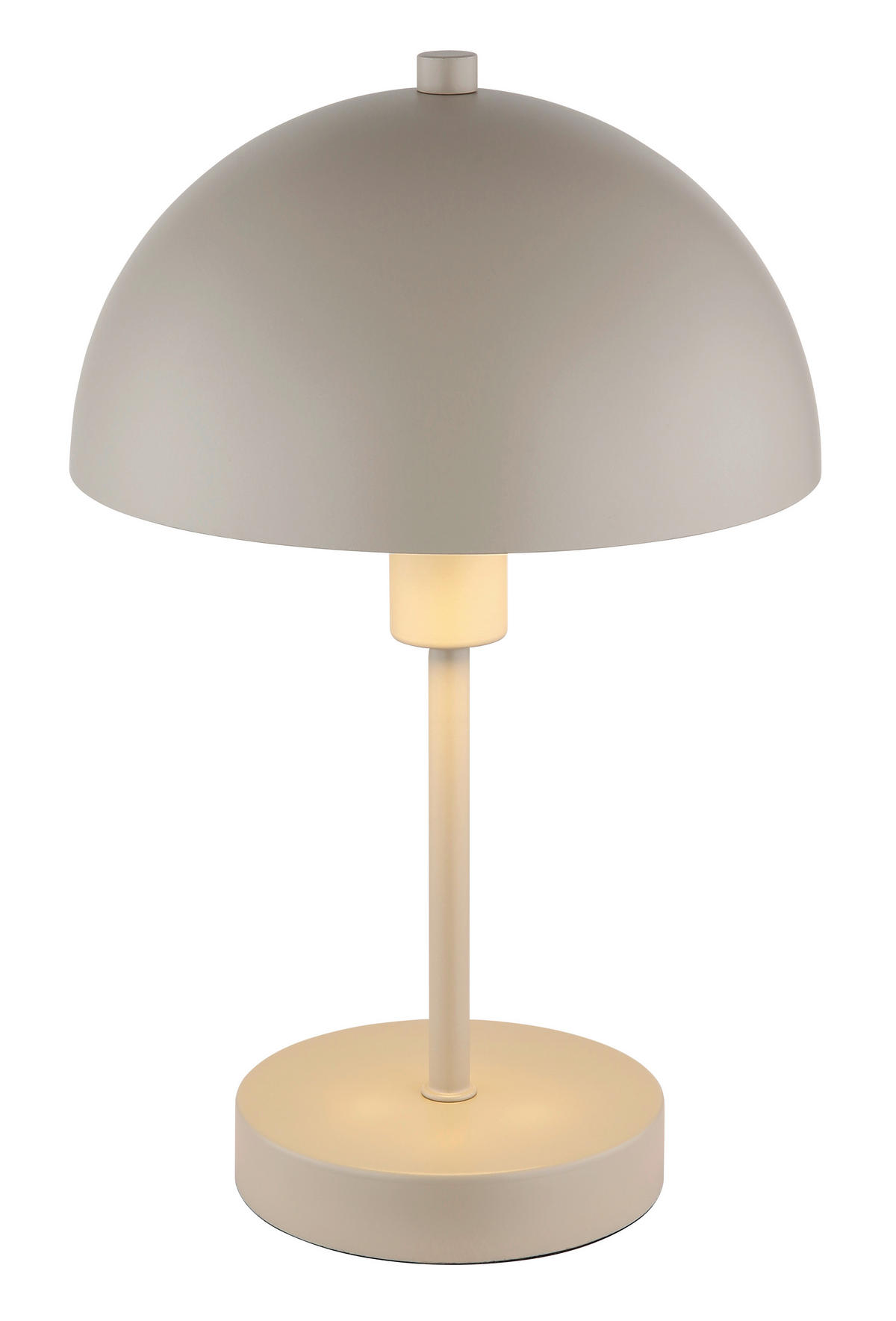 STOLNÍ LAMPA, E14, 20 cm - průhledné/pískové barvy, Design, kov/plast (20cm) - Globo