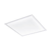 STROPNÍ LED SVÍTIDLO, 59,5/59,5/5 cm - bílá, Design, kov/plast (59,5/59,5/5cm) - Eglo