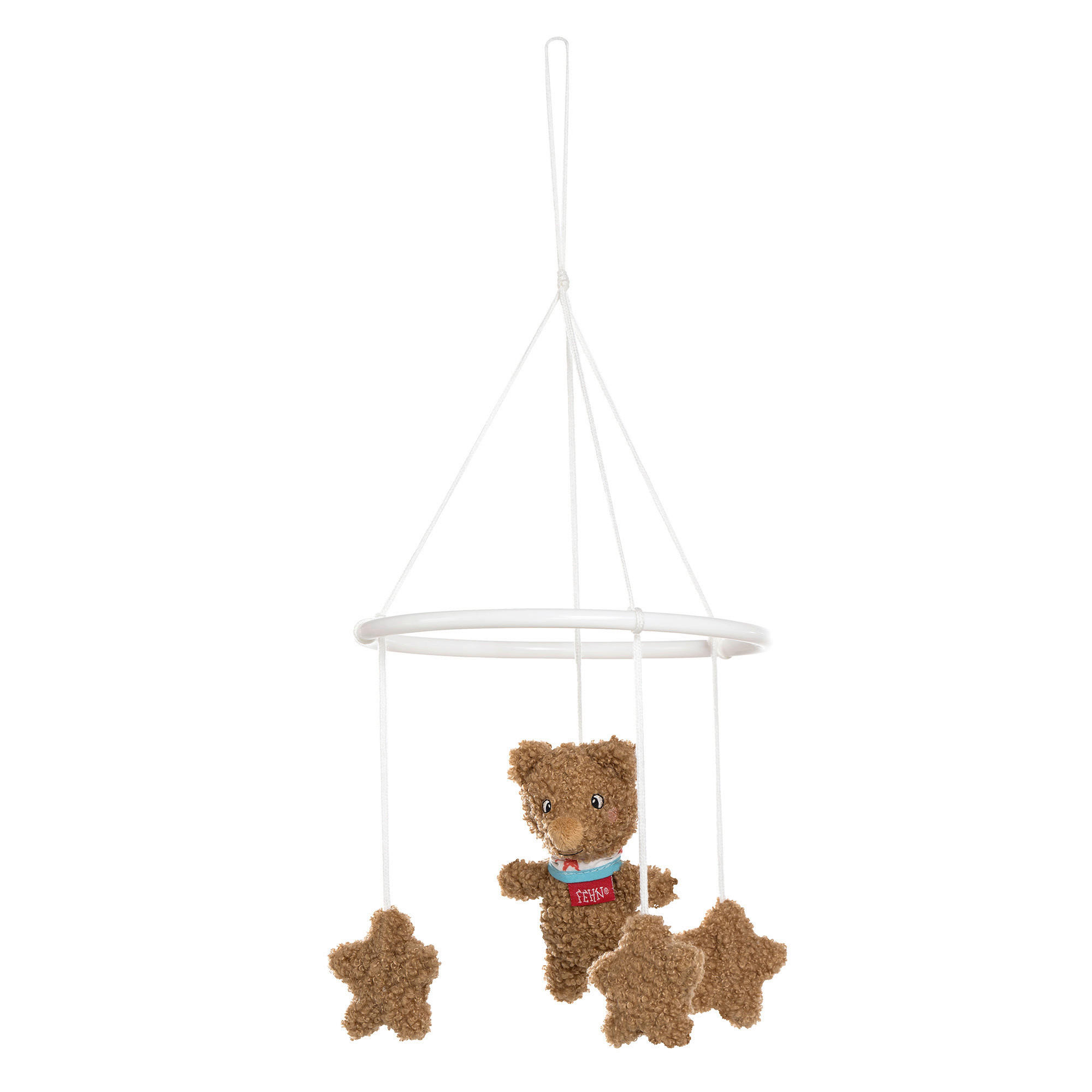 MOBILE Bär Fred  - Hellbraun, Basics, Textil (18/18/4cm) - Fehn