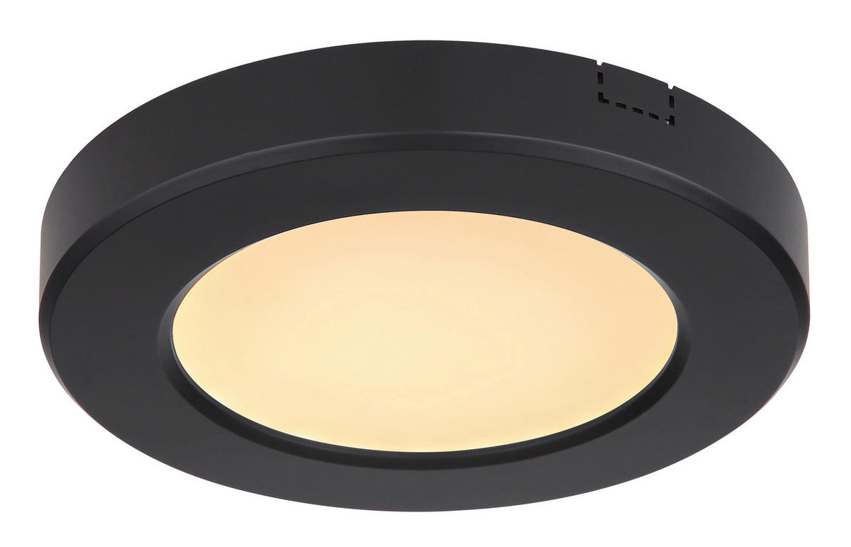 LED-DECKENLEUCHTE 6 W  12,6/1,8 cm    - Weiss/Opal, Basics, Kunststoff (12,6/1,8cm) - Globo