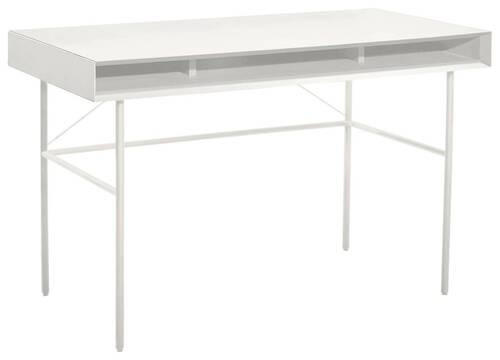 SCHREIBTISCH 120/60/75 cm  in Weiß  - Weiß, KONVENTIONELL, Metall (120/60/75cm) - hülsta