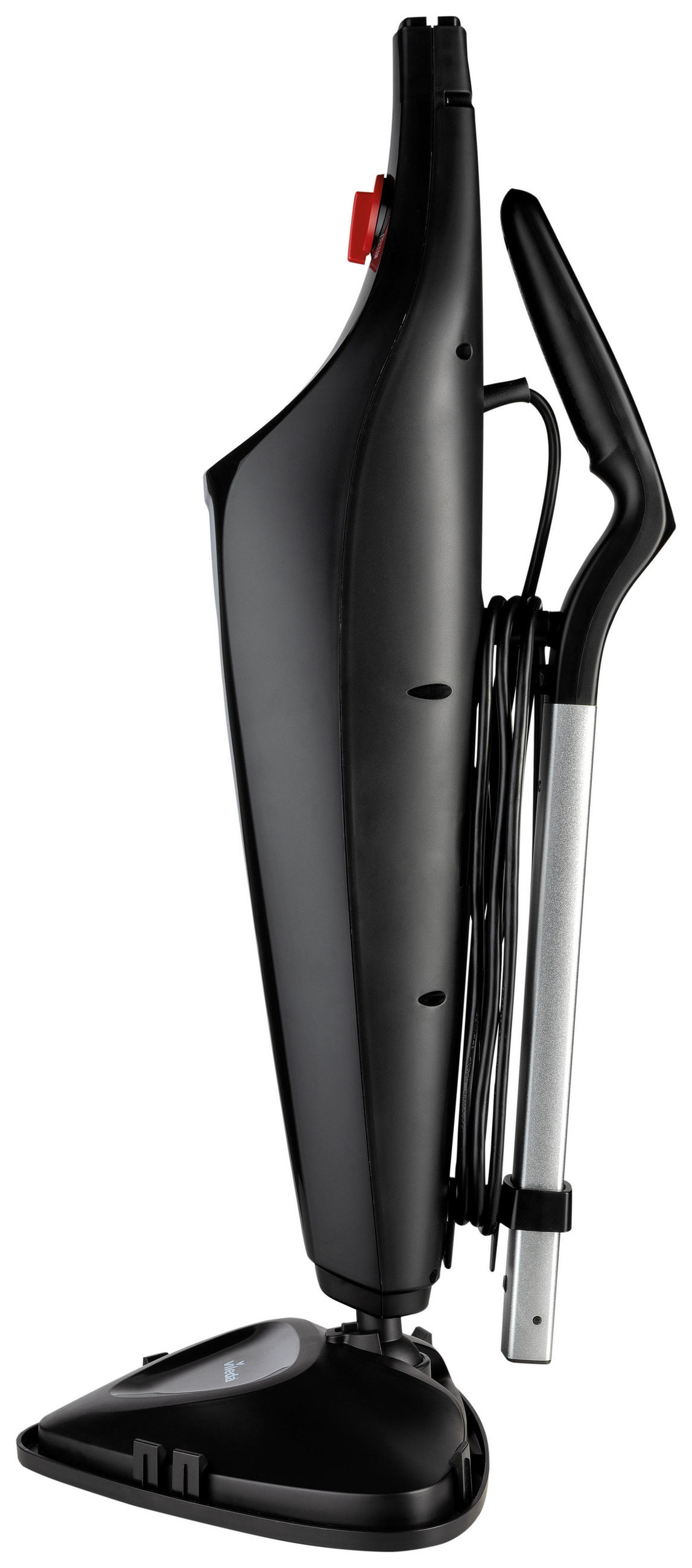 Gőztisztító - fekete/piros, Basics, műanyag (14.7/126/25.6cm) - Vileda