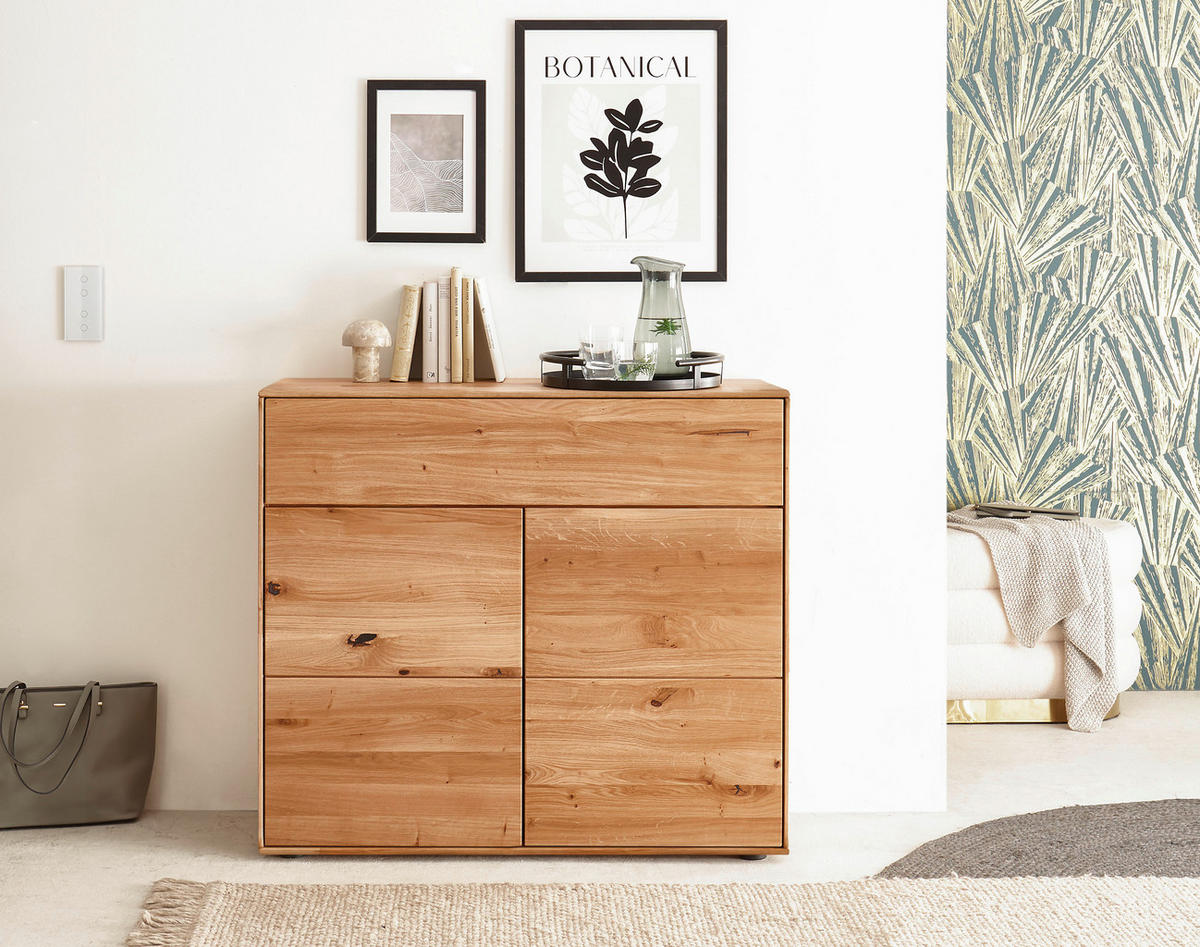 KOMMODE , 100/89/40 cm, 1 Schublade(n)  - Wildeiche, Design, Holz (100/89/40cm) - Livetastic