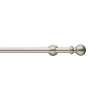 VORHANGSTANGE 370 cm  - Nickelfarben, KONVENTIONELL, Metall (370cm)