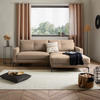 HÖRNSOFFA i ljusbrun  - ljusbrun/svart, Modern, metall/textil (238/162cm) - Ondega