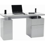 SCHREIBTISCH 140/55/76 cm  in Weiß  - Weiß, KONVENTIONELL, Holzwerkstoff (140/55/76cm) - Venda