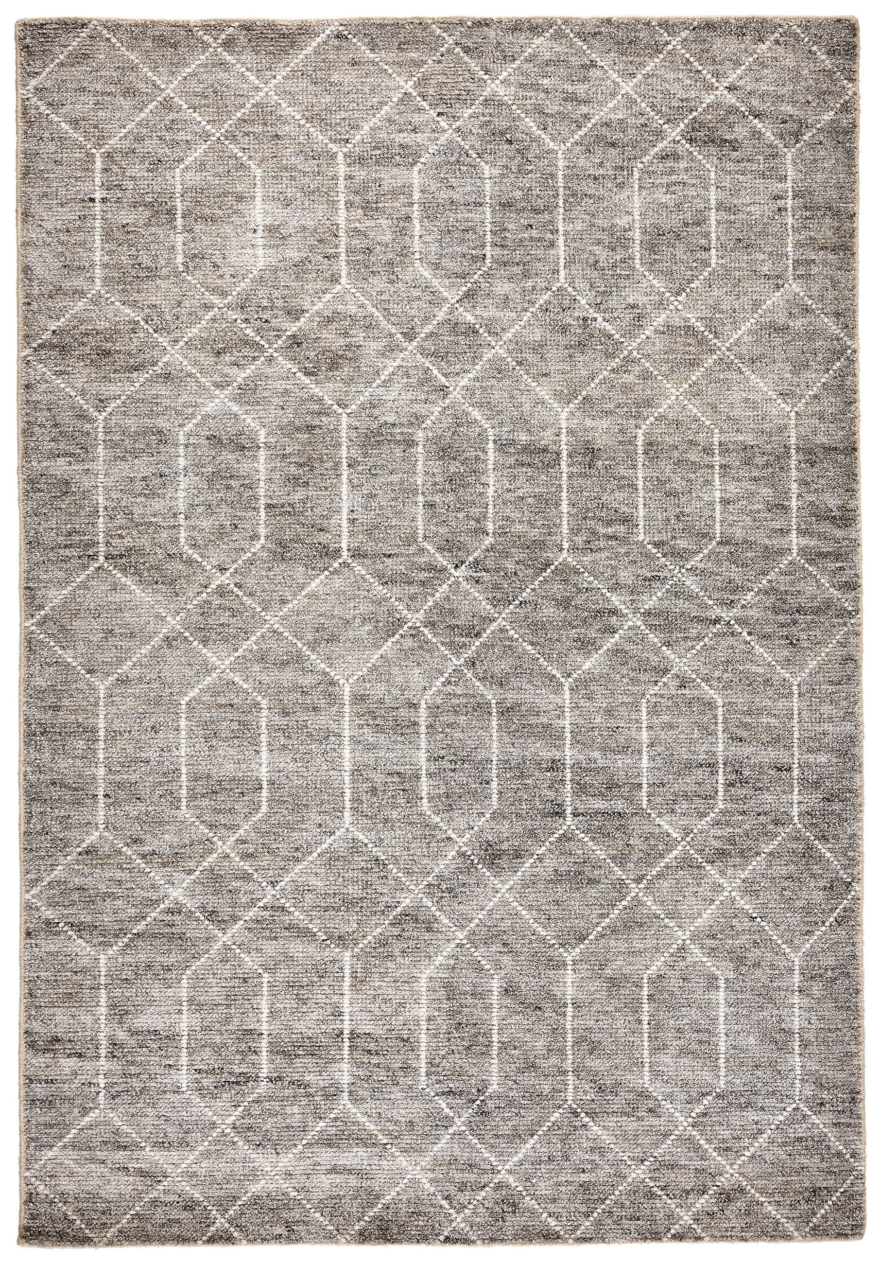 HANDWEBETEPPICH Narvik 160/230 cm  - Grau, Design, Textil (160/230cm) - Linea Natura