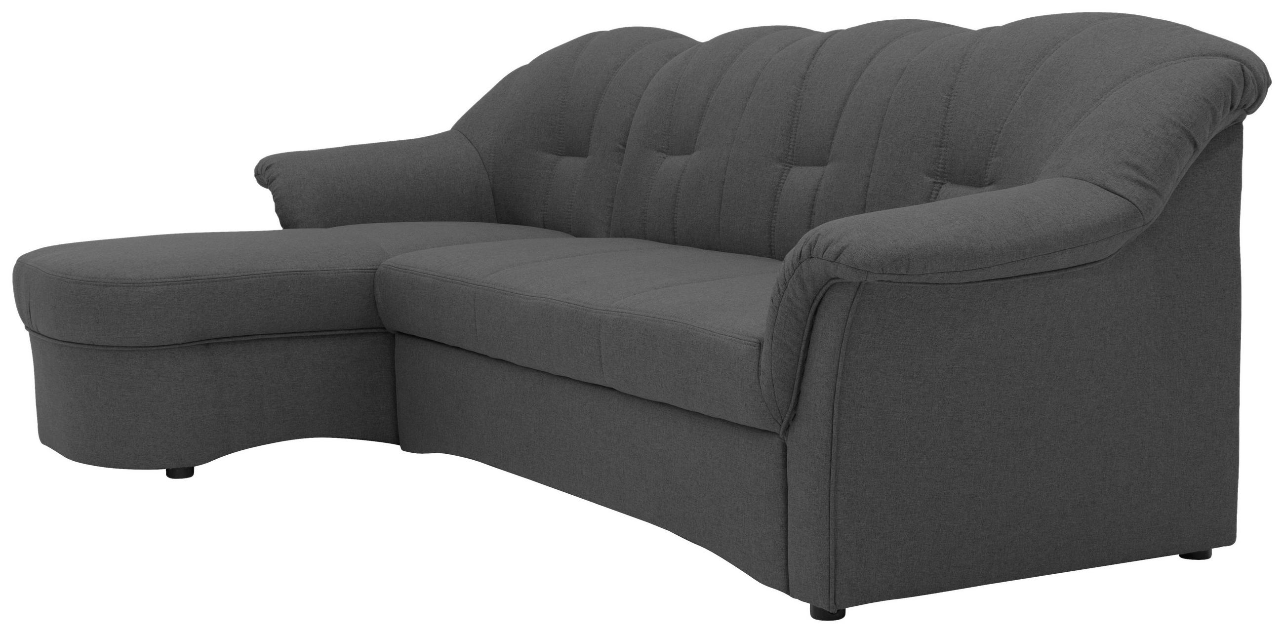 Thumbnail - Mid.you Ecksofa, Grau, Textil, Uni, 3-Sitzer, L-Form, 233x142 cm, Made in EU, FSC Mix, seitenverkehrt erhältlich, Hocker...