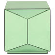 BEISTELLTISCH 40/40/40 cm Grün quadratisch  - Grün, Trend, Glas/Holzwerkstoff (40/40/40cm) - Novel