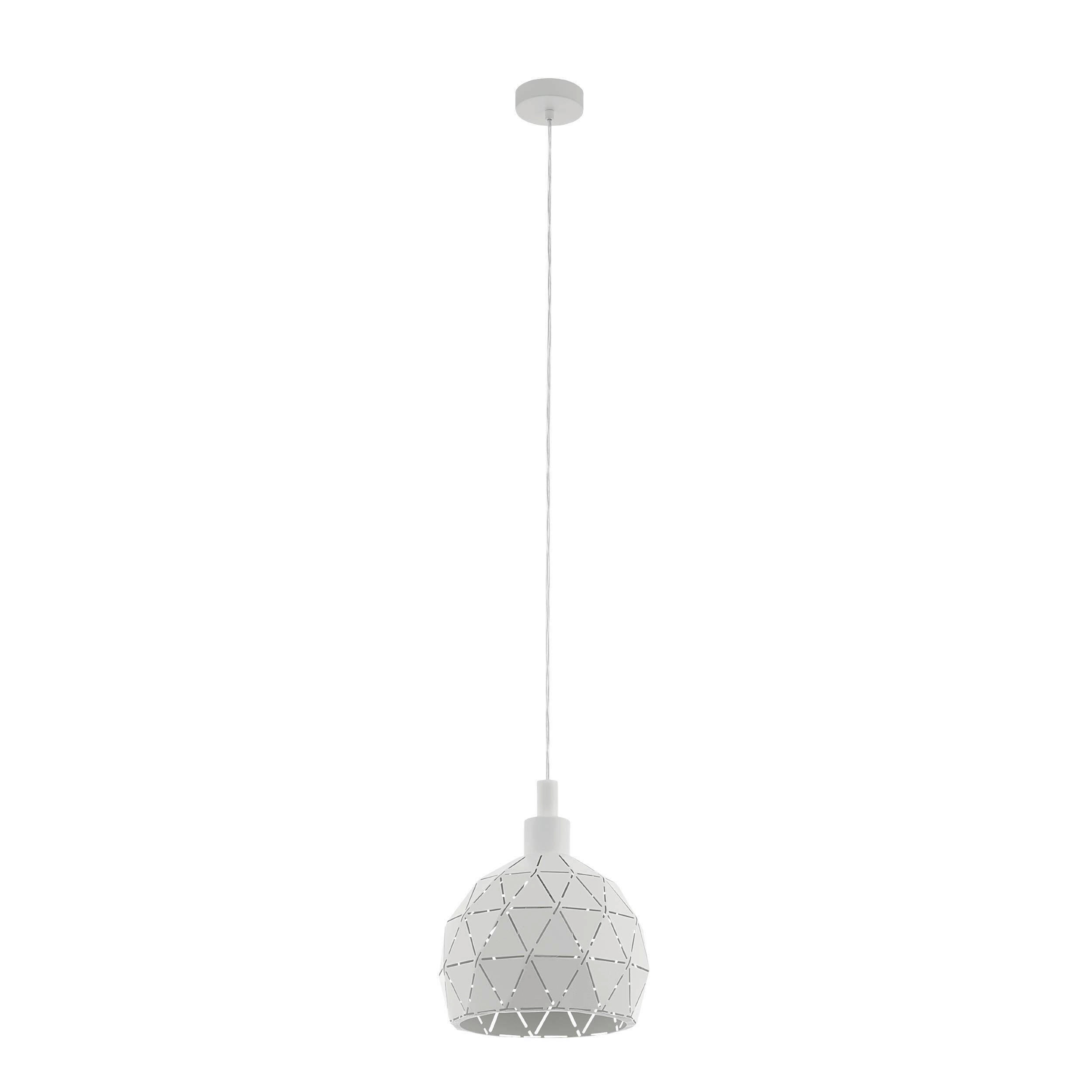 HÄNGLAMPA Roccaforte 17/110 cm  - vit, Design, metall (17/110cm) - Eglo