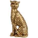 DEKOLEOPARD - Goldfarben, Trend, Kunststoff (8/6/16cm) - Ambia Home