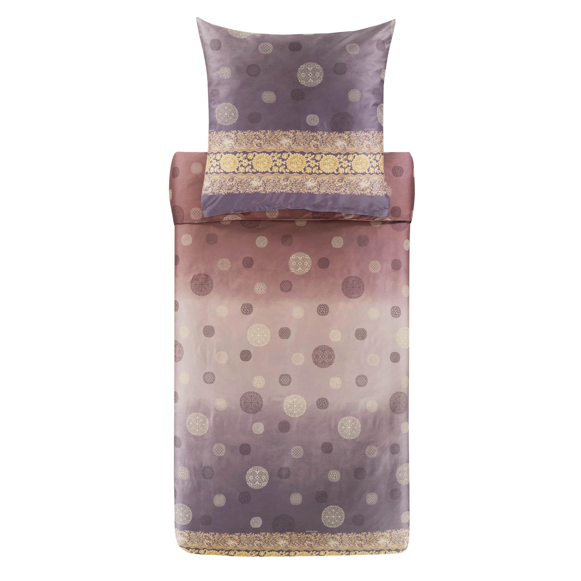 POSTELJNINA PALLAVICINO 140/200 cm saten siva  - siva, Konvencionalno, tekstil (140/200cm) - Bassetti