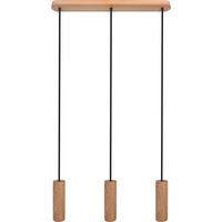 ZÁVĚSNÉ SVÍTIDLO, 52/90-140 cm  - černá/přírodní barvy, Natur, dřevo (52/90-140cm)