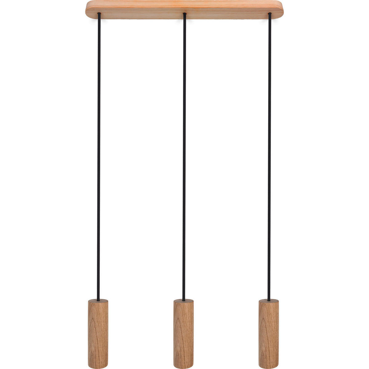 ZÁVĚSNÉ SVÍTIDLO, 52/90-140 cm  - černá/přírodní barvy, Natur, dřevo (52/90-140cm)