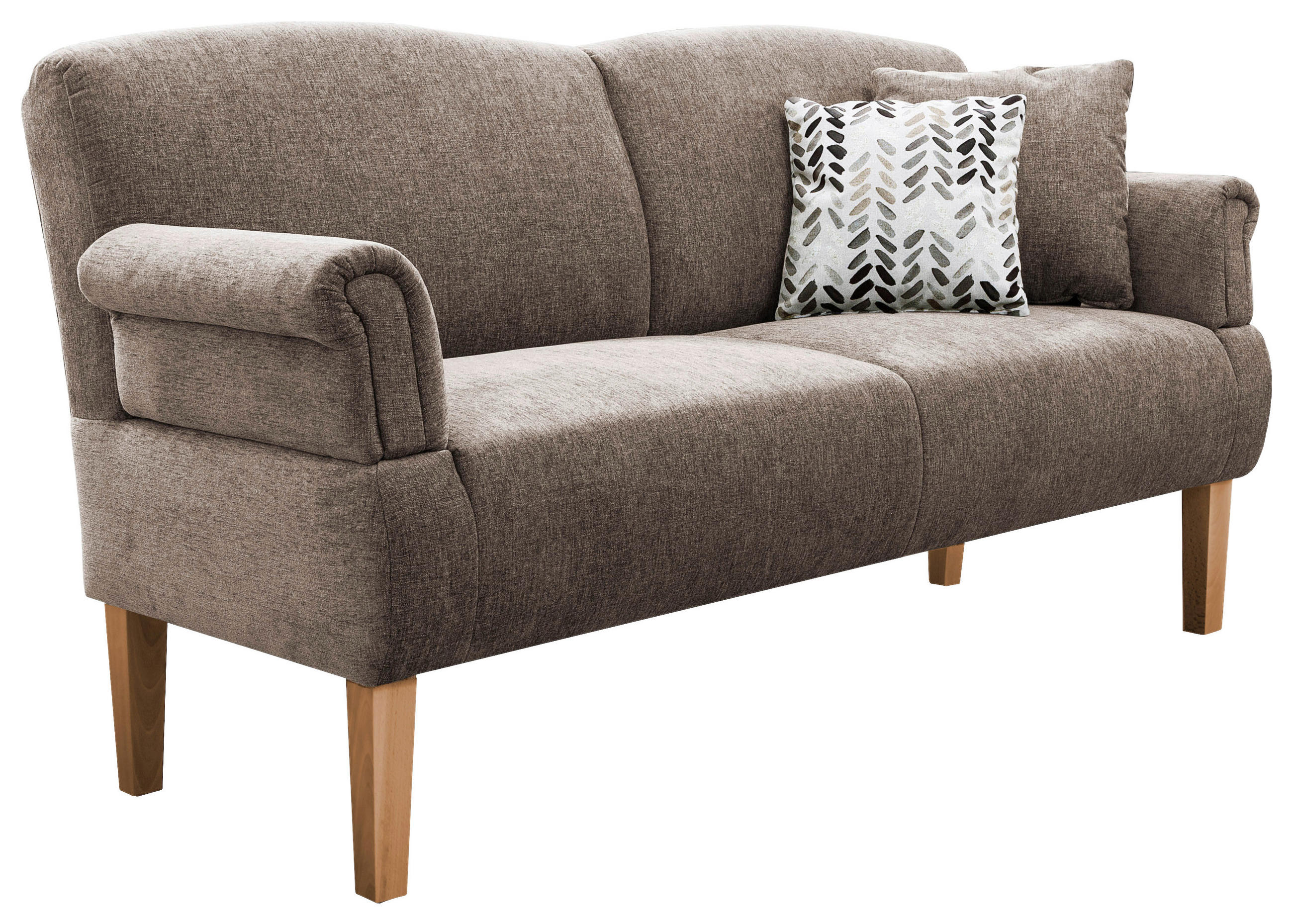 KÜCHENSOFA  - Naturfarben/Braun, ROMANTIK / LANDHAUS, Holz/Textil (181/98/81cm) - Cantus