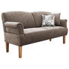 KÜCHENSOFA  - Naturfarben/Braun, ROMANTIK / LANDHAUS, Holz/Textil (181/98/81cm) - Cantus