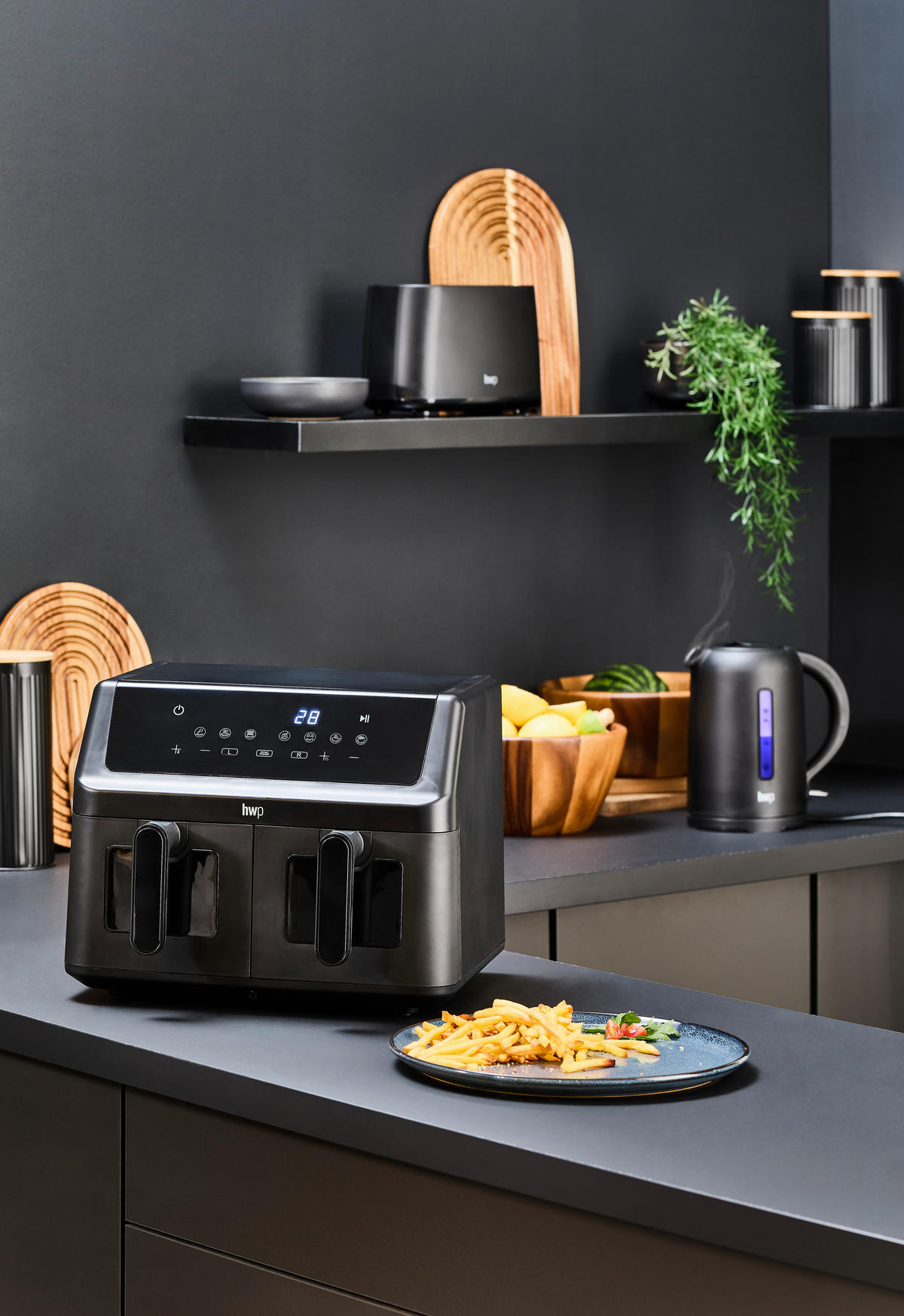 OPEKAČ - črna, Basics, kovina/umetna masa (26,5/15,2/17,2cm) - Homeware Profession.