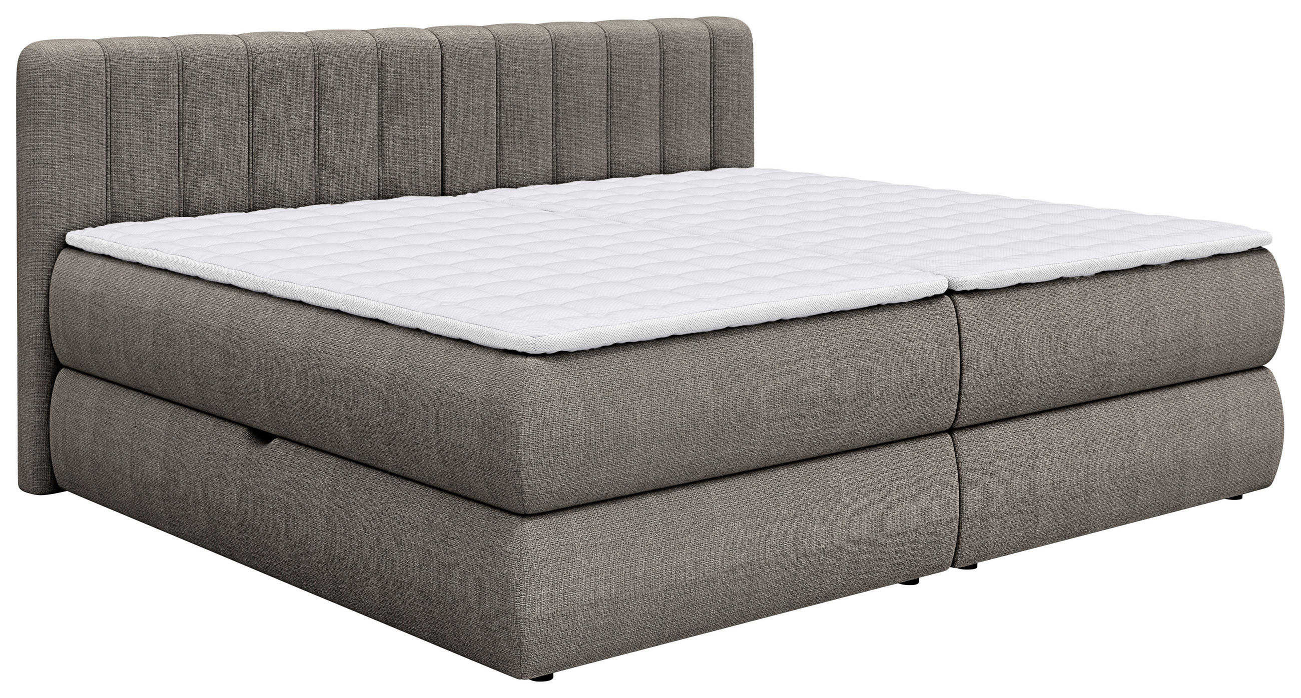 Chameo Familienboxspringbett Taupe 240x200 cm