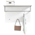 GARDEROBENPANEEL  in 90/60/35 cm  - Weiß/Grau, Design, Holzwerkstoff/Metall (90/60/35cm) - Carryhome