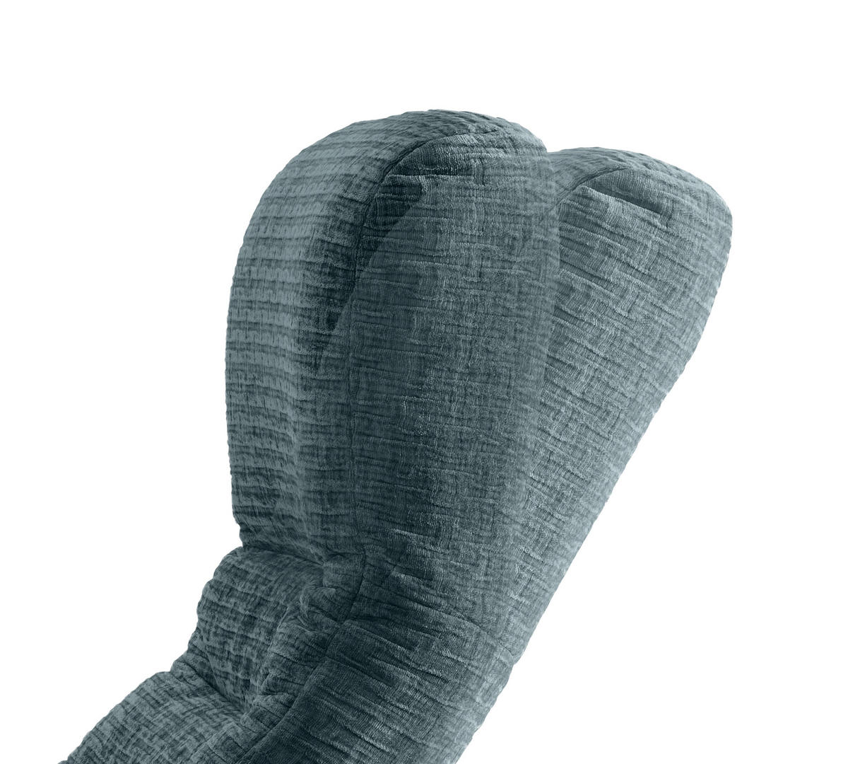 RELAXSESSEL Mikrofaser Kopfteilverstellung, Fußteilverstellung, Rücken echt    - Blau/Schwarz, MODERN, Textil/Metall (72/118/85-165cm) - Livetastic