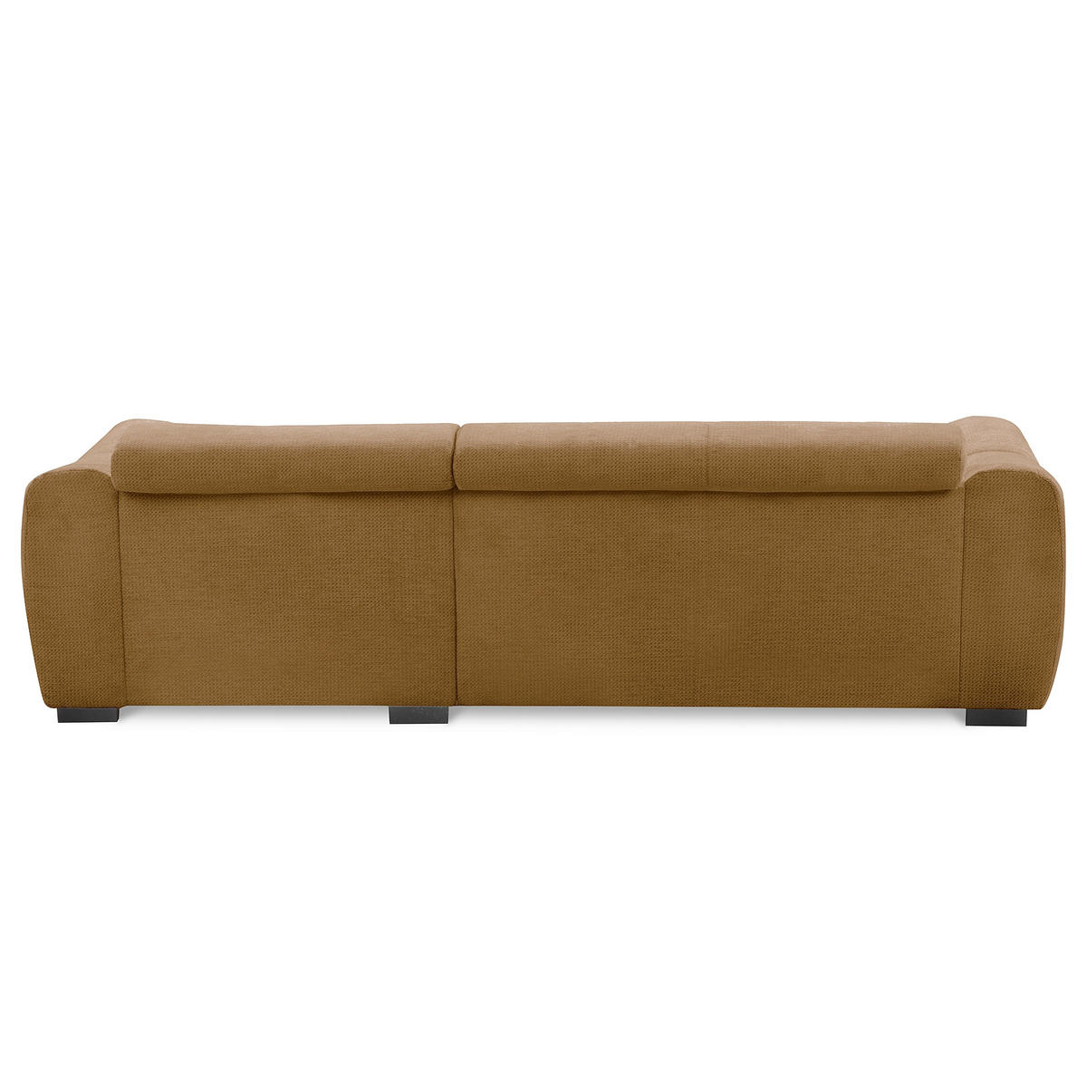 ECKSOFA  Webstoff Rostfarben  - Rostfarben/Schwarz, Design, Kunststoff/Textil (274/177cm) - Livetastic