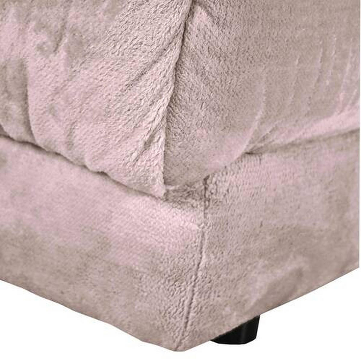 HÖRNSOFFA i plysch beige  - beige/svart, Design, textil/plast (170/250cm) - MID.YOU