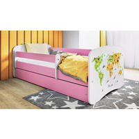 KINDER-/JUNIORBETT - Pink/Birkefarben, MODERN, Holz/Holzwerkstoff (80/160cm) - MID.YOU