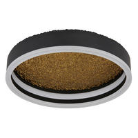 LED-DECKENLEUCHTE 30/7,5 cm   - Goldfarben/Opal, Design, Kunststoff/Metall (30/7,5cm) - Globo