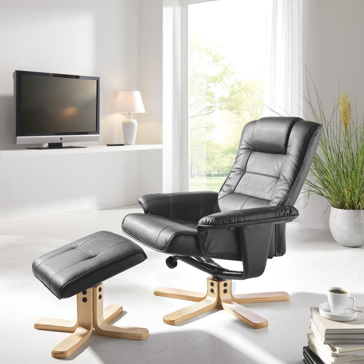 TV-FOTELJ,  črna les, kovina, tekstil - črna, Design, kovina/tekstil (81/78-100,5/100-92cm) - Boxxx