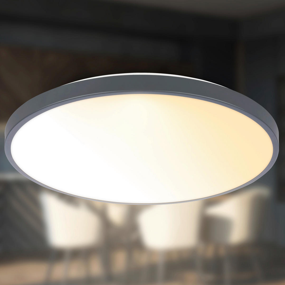 LED PLAFONJERA COMPETO  - antracit, Osnovno, metal/plastika (38/6,5cm)