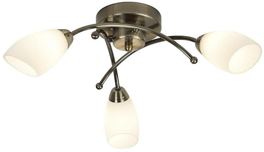 DECKENLEUCHTE Opera 15/50/15 cm  - Messingfarben, Design, Glas/Metall (15/50/15cm)