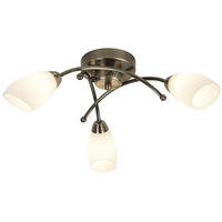 DECKENLEUCHTE Opera 15/50/15 cm  - Messingfarben, Design, Glas/Metall (15/50/15cm)