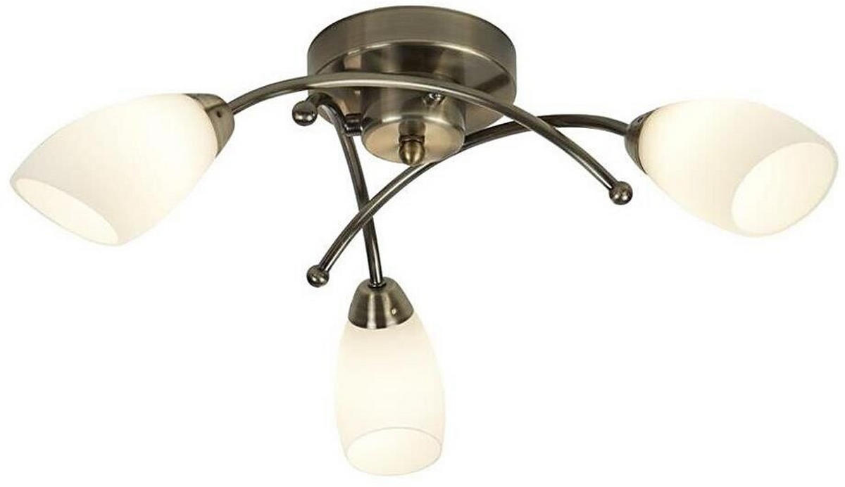 DECKENLEUCHTE Opera 15/50/15 cm  - Messingfarben, Design, Glas/Metall (15/50/15cm)