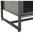 LOWBOARD  in 132/46/41 cm  - Anthrazit/Schwarz, MODERN, Holzwerkstoff/Metall (132/46/41cm) - Novel