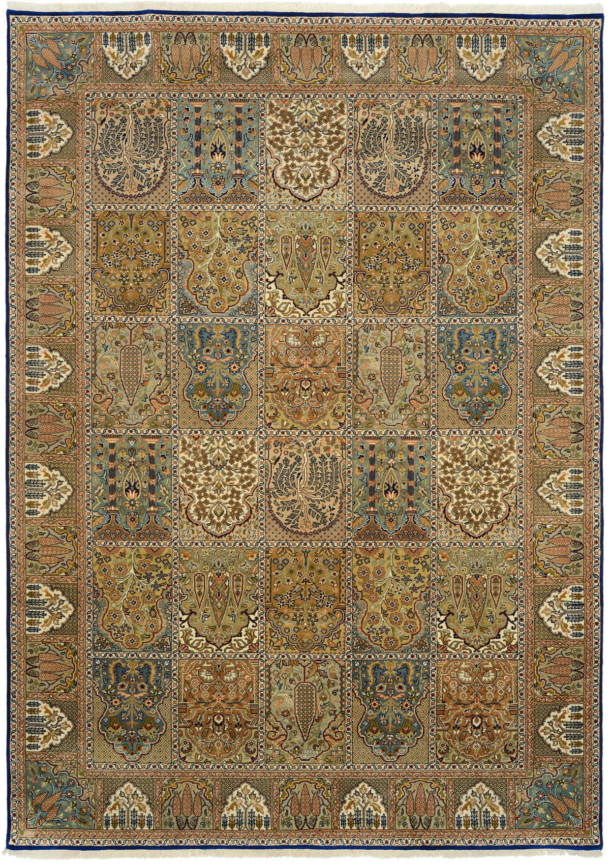 TEPPICH 200/300 cm Blau, Braun  - Blau/Braun, Design, Textil (200/300cm) - Cazaris