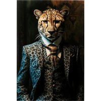 GLASBILD Tiere  - Hellbraun/Multicolor, Design, Glas/Kunststoff (100/150/1cm) - Kare-Design