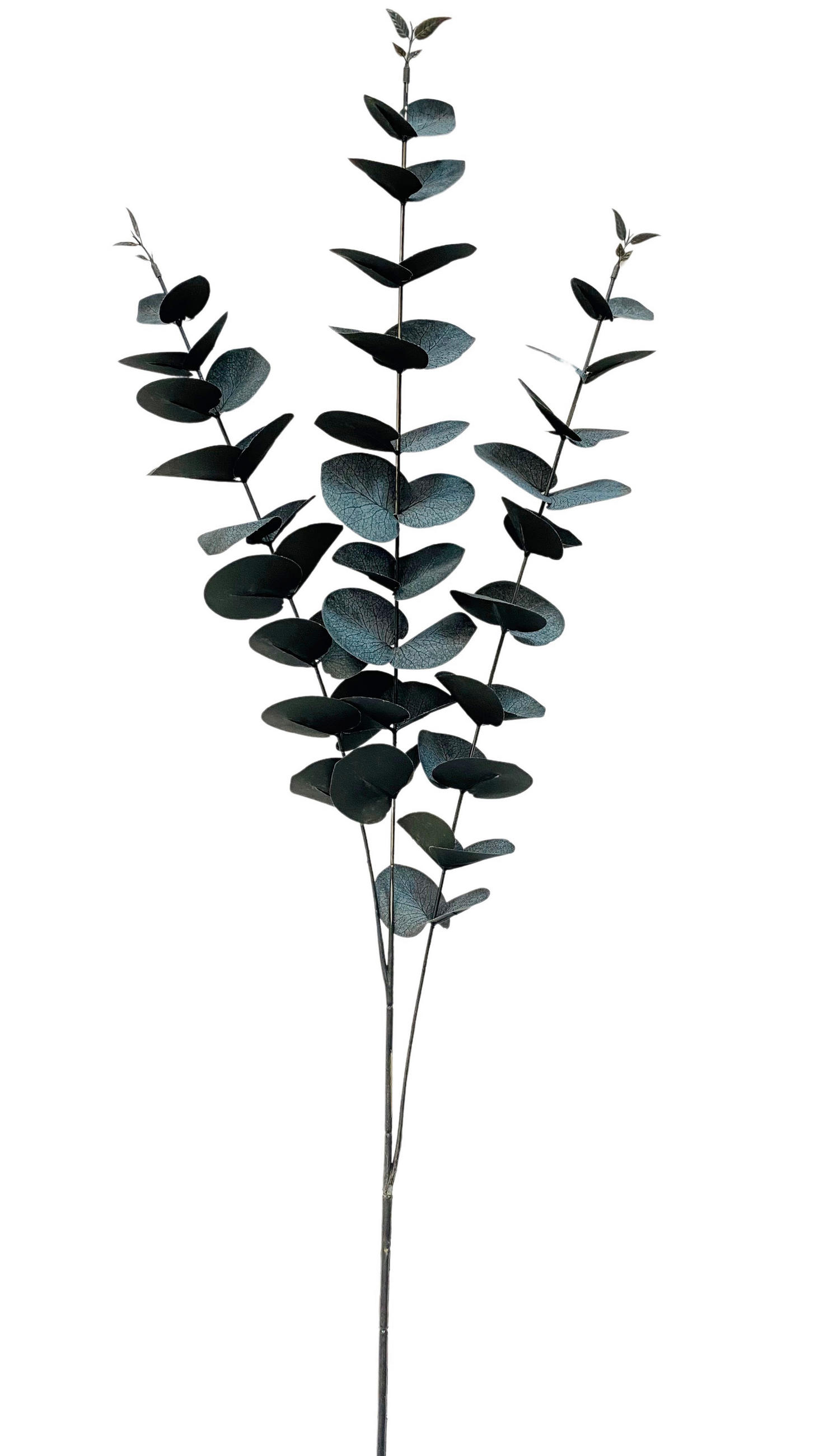 KUNSTBLUME - Silberfarben/Schwarz, Basics (100cm)