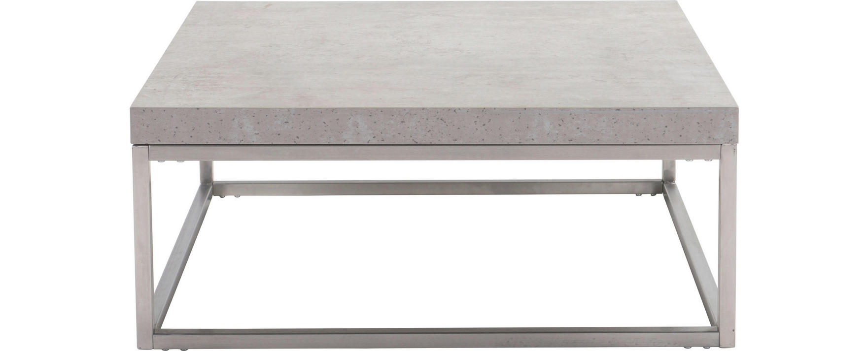 CARRYHOME COUCHTISCH - Edelstahlfarben / Grau