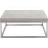 COUCHTISCH quadratisch Edelstahlfarben, Grau - Edelstahlfarben/Grau, Trend, Metall (80/80/33cm) - Carryhome