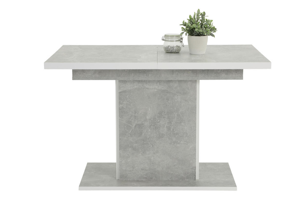 TISCHGRUPPE Anthrazit, Grau  - Anthrazit/Grau, MODERN, Textil/Metall (120 - 160/76/80cm) - MID.YOU